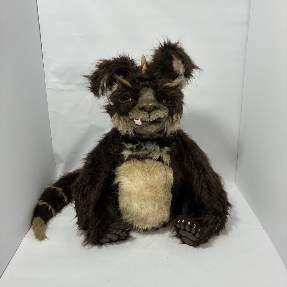 OOAK 31" HandmadeFantasy Wolf Dragon Art Doll Plush Creature. Gordon 1/11/15